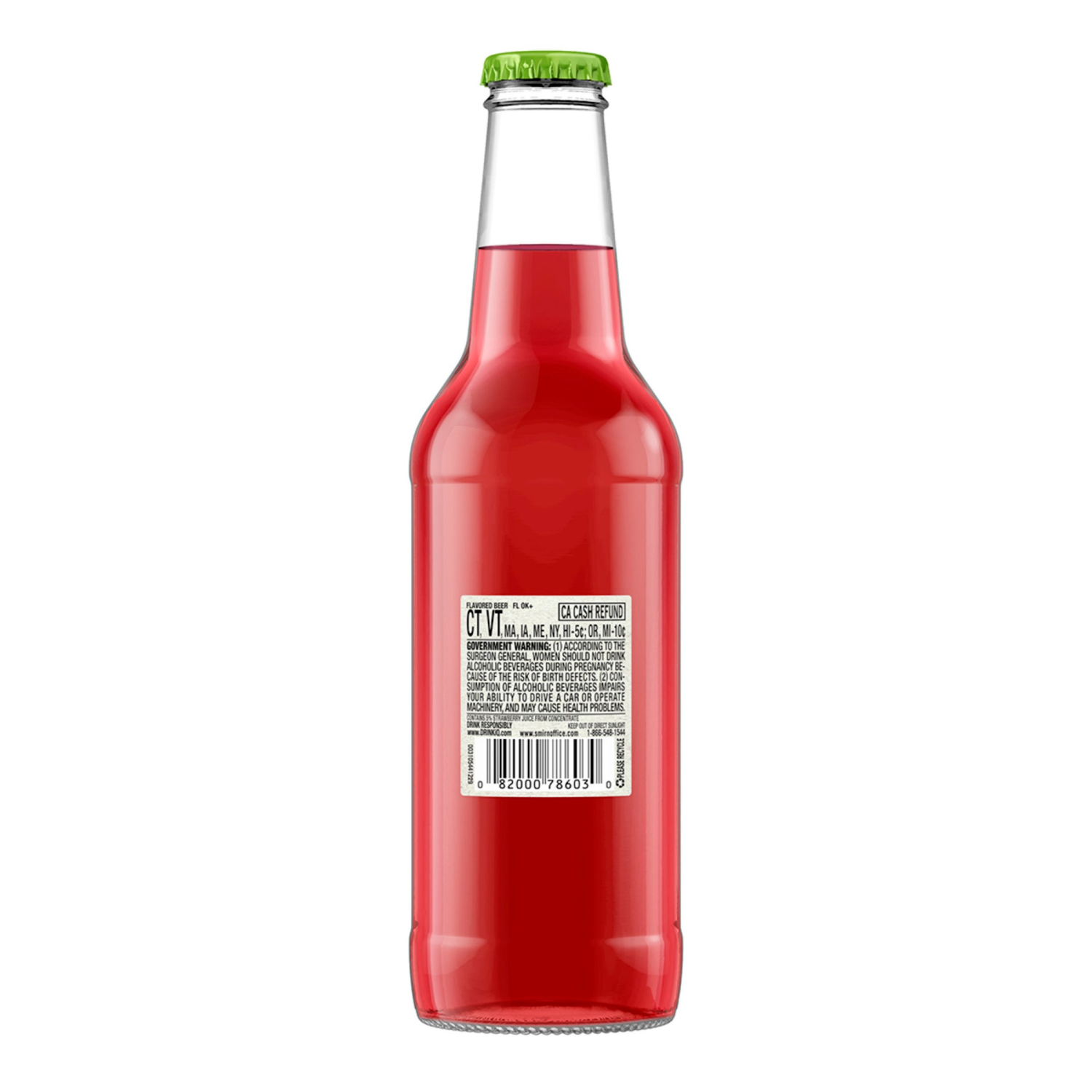 slide 2 of 6, Smirnoff Sourced Strawberry Kiwi Beer 6 ea, 6 ct