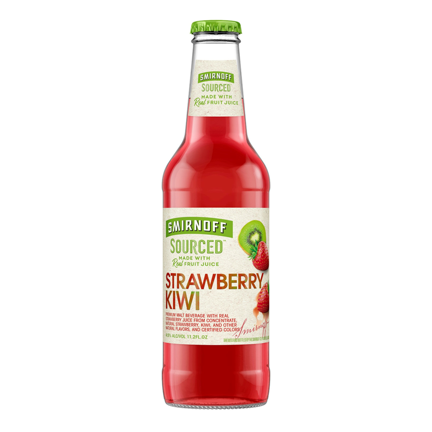slide 5 of 6, Smirnoff Sourced Strawberry Kiwi Beer 6 ea, 6 ct