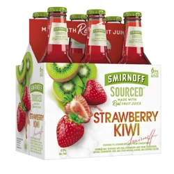 Smirnoff Sourced Strawberry Kiwi Beer 6 ea