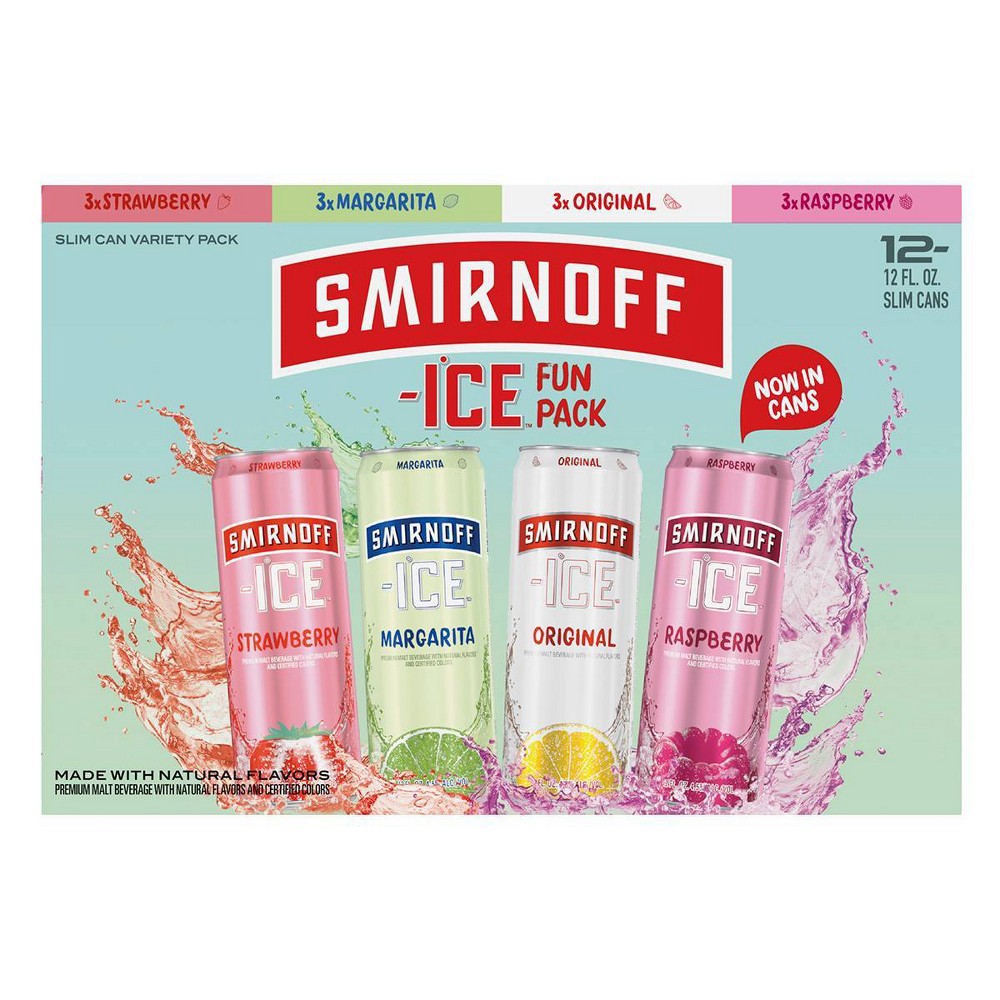 slide 4 of 4, Smirnoff Ice Variety Fun Pack, 12 ct; 12 oz