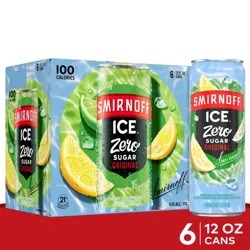 Smirnoff Zero Sugar Original 6PK 12oz Cans
