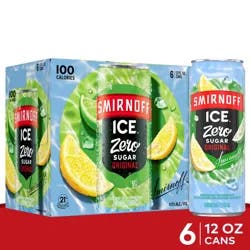 Smirnoff Zero Sugar Original 6PK 12oz Cans