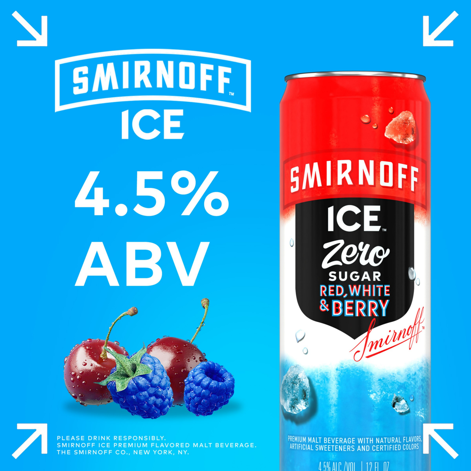 slide 6 of 8, Smirnoff Seltzer Red, White & Merry 12Pk 12oz Cans, 12 oz