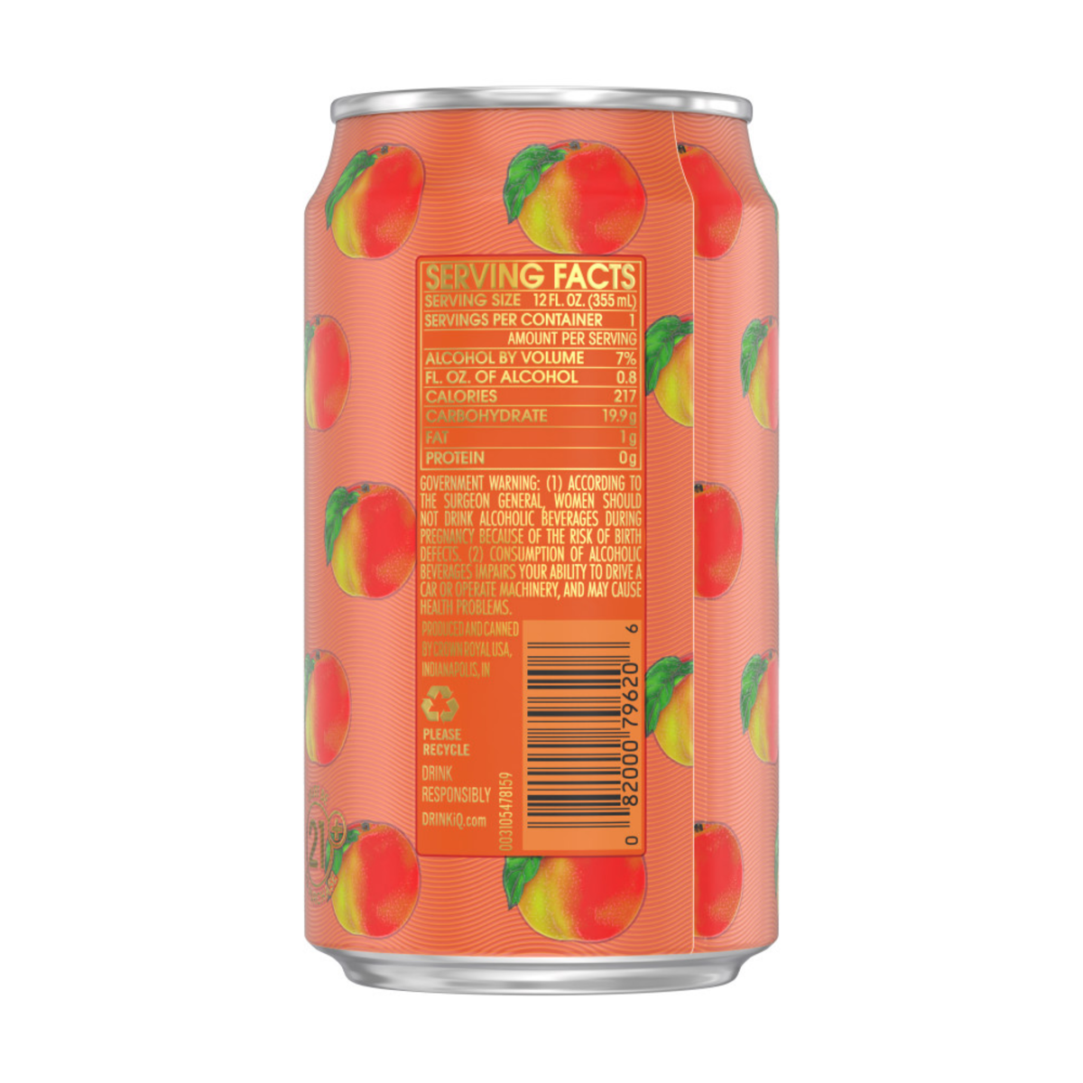 slide 2 of 4, Crown Royal Peach Tea Canadian Whisky Cocktail, 12 fl oz, 355 ml