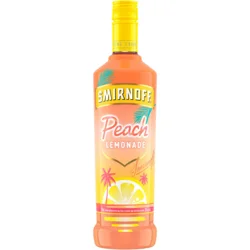 Smirnoff Peach Lemonade (Vodka Infused With Natural Flavors) - 750 mL