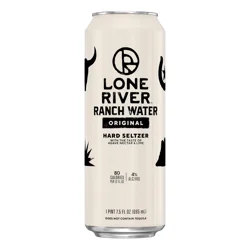 Lone River Ranch Water Original Hard Seltzer, 23.5 fl oz, Single Serve Can, 4% ABV