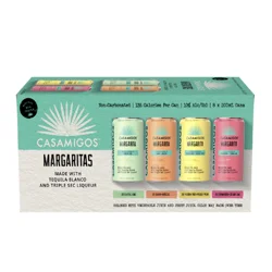 Casamigos Margaritas Variety Pack, 8 Pack, 200 mL Cans, 10% ABV