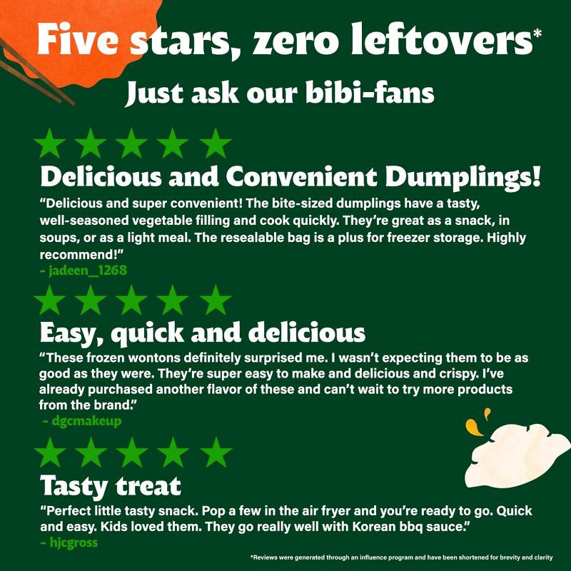 slide 4 of 9, Bibigo Frozen Mini Wontons Pork & Vegetable Dumplings - 24oz, 24 oz
