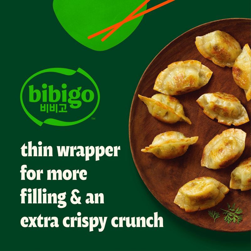 slide 6 of 9, Bibigo Frozen Mini Wontons Pork & Vegetable Dumplings - 24oz, 24 oz