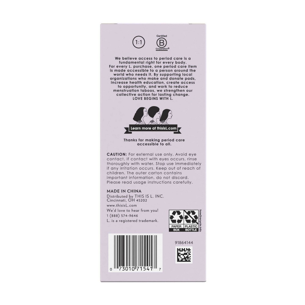 slide 6 of 11, L . L. Foam Feminine Wash Period Care, 6 fl oz