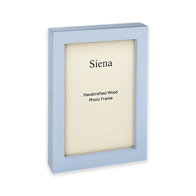 slide 1 of 1, Siena Piano Finish Wood Picture Frame - Light Blue, 4 in x 6 in