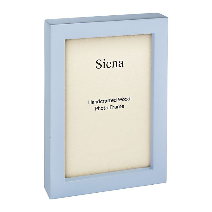 slide 1 of 1, Siena Piano Finish Wood Picture Frame - Light Blue, 5 in x 7 in