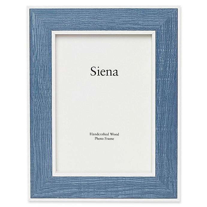 slide 1 of 1, Siena Weathered Wood Frame - Blue, 4 in x 6 in