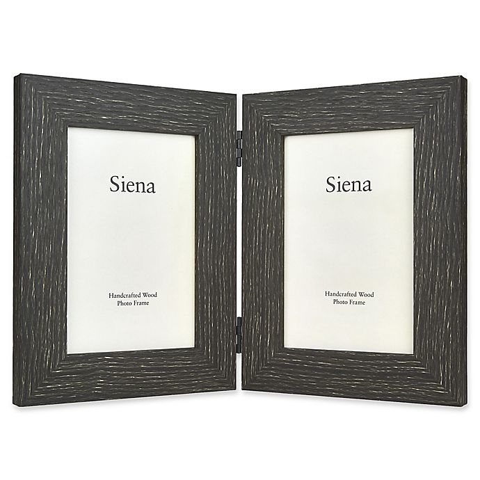 slide 1 of 1, Siena 2-Photo Weathered Wood Frame - Espresso, 1 ct