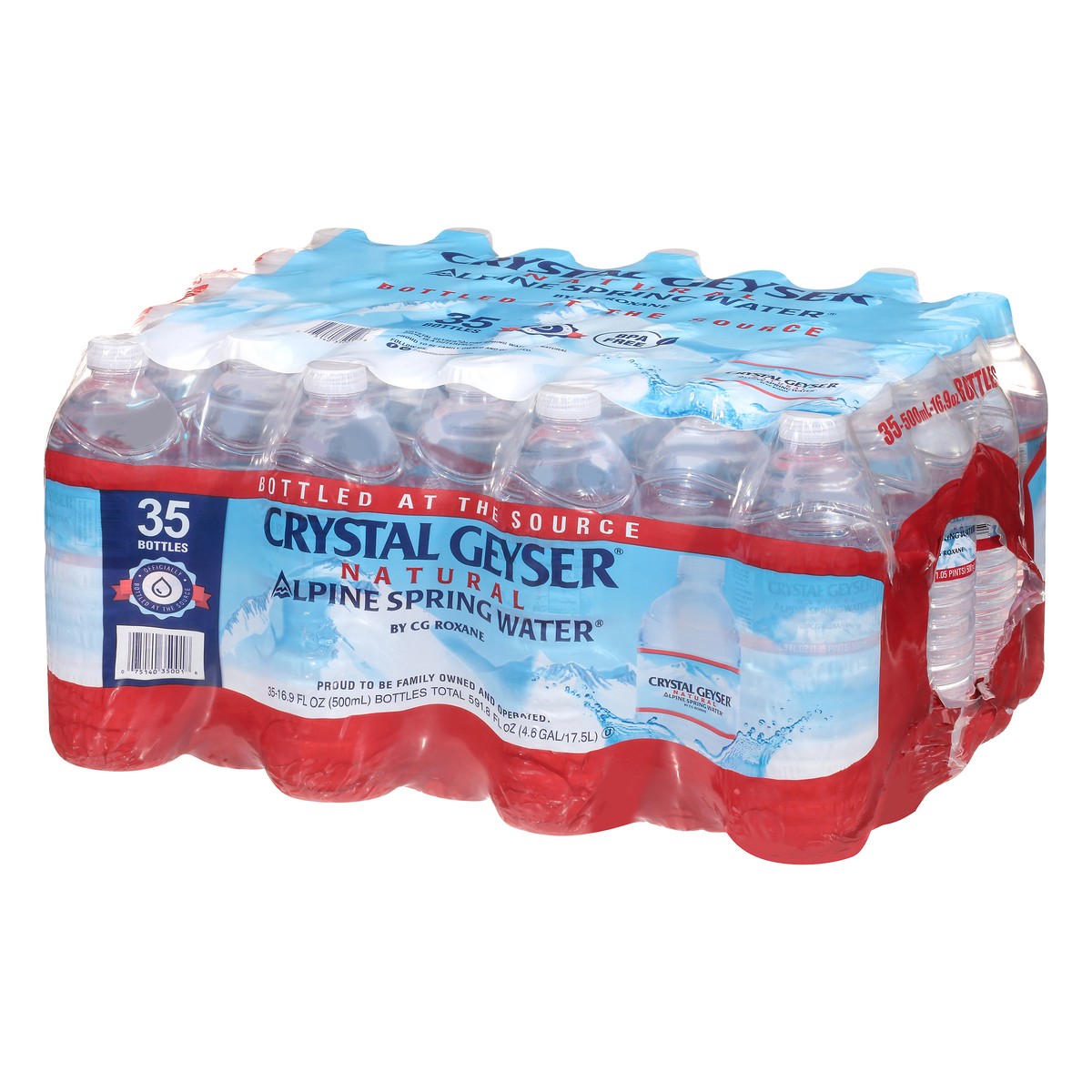 slide 2 of 9, Crystal Geyser Natural Alpine Spring Water 35 - 16.9 fl oz Bottles, 