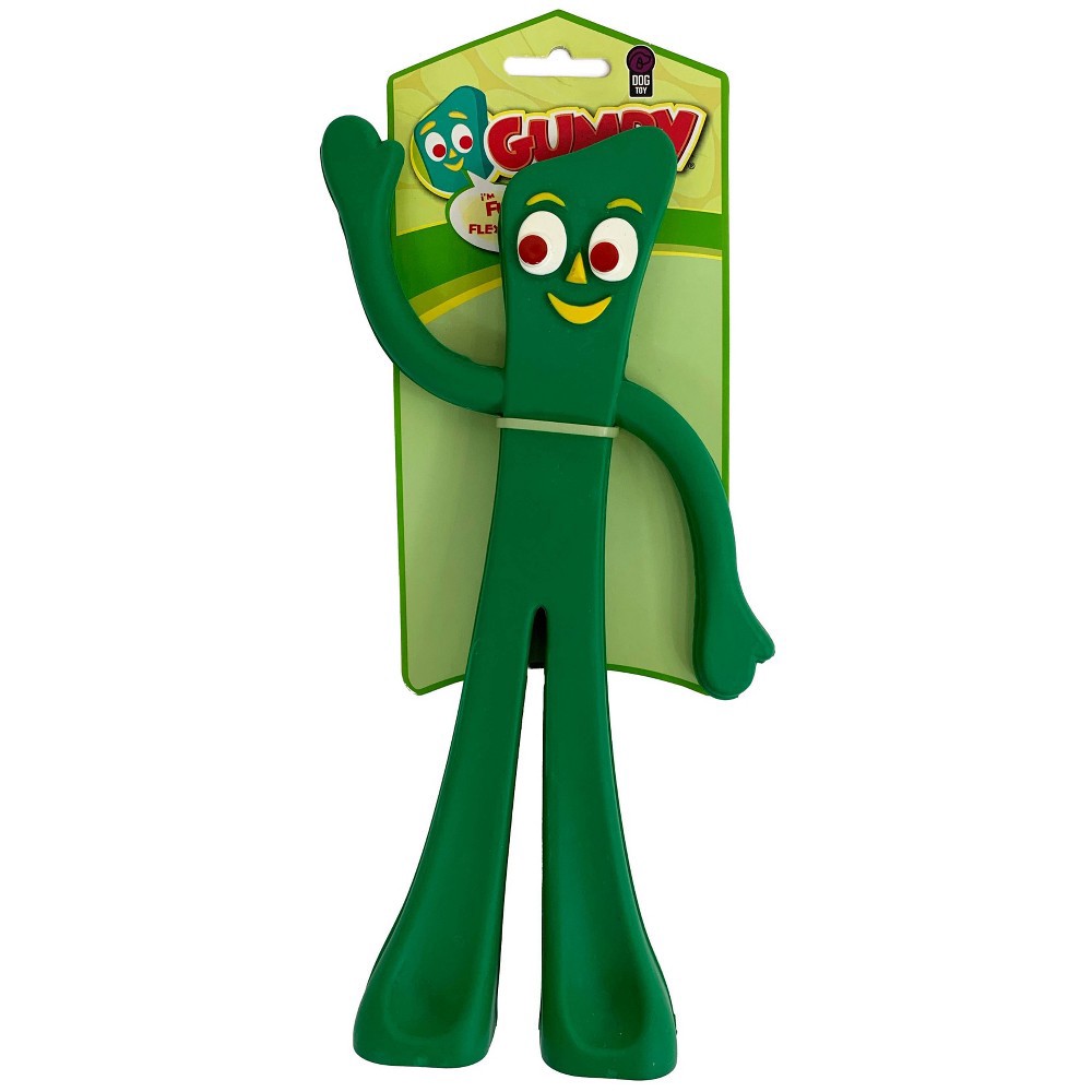 slide 3 of 4, Multipet Gumby Rubber Dog Toy - 9", 1 ct