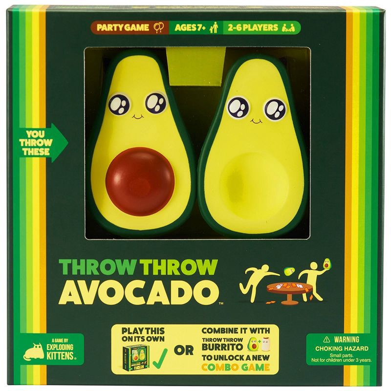 slide 1 of 5, Throw Throw Avocado Game by Exploding Kittens, 1 ct