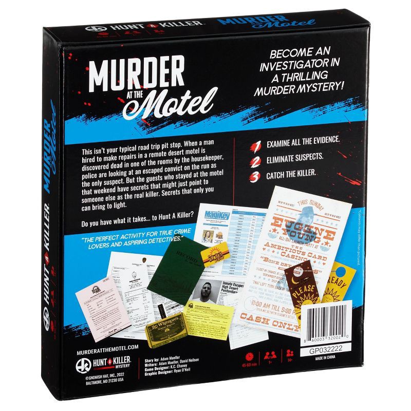 slide 2 of 4, Hunt A Killer Murder at the Motel Game: Problem Solving, Reading, Mystery Board Game, 1 ct