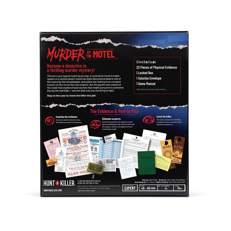 slide 2 of 7, Hunt A Killer Murder at the Motel Game: Problem Solving, Reading, Mystery Board Game, 1 ct