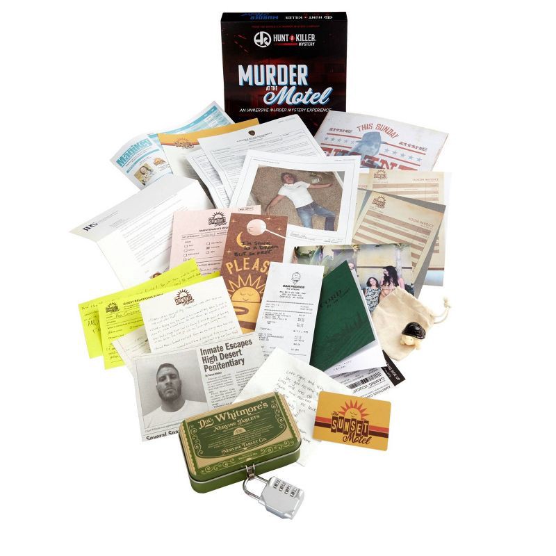slide 4 of 4, Hunt A Killer Murder at the Motel Game: Problem Solving, Reading, Mystery Board Game, 1 ct