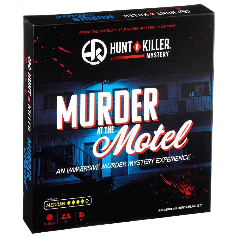 slide 1 of 4, Hunt A Killer Murder at the Motel Game: Problem Solving, Reading, Mystery Board Game, 1 ct