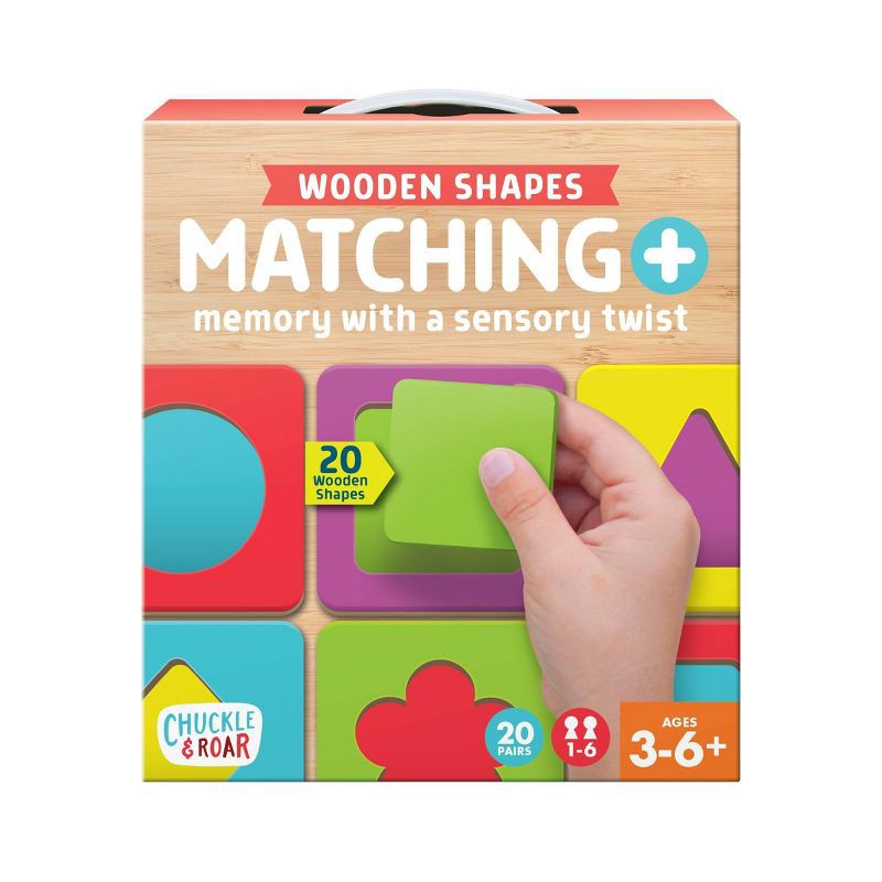 slide 1 of 9, Chuckle & Roar Matching + Wooden Sensory Kids Game, 1 ct