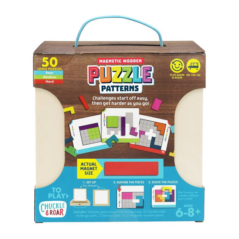 slide 6 of 9, Chuckle & Roar Magnetic Wooden Logic Kids Puzzles - 41pc, 41 ct