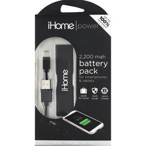 slide 1 of 1, iHome Universal Rechargeable Battery Pack, 1 ct