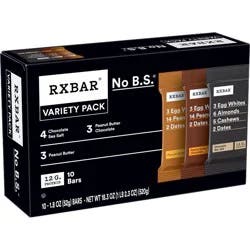 RXBAR Peanut Butter Chocolate Variety Pack - 18.3oz/10ct