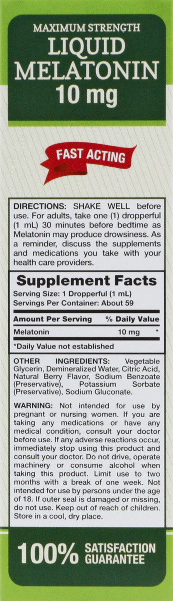 slide 6 of 7, Nature's Truth Liquid Melatonin, 2 oz