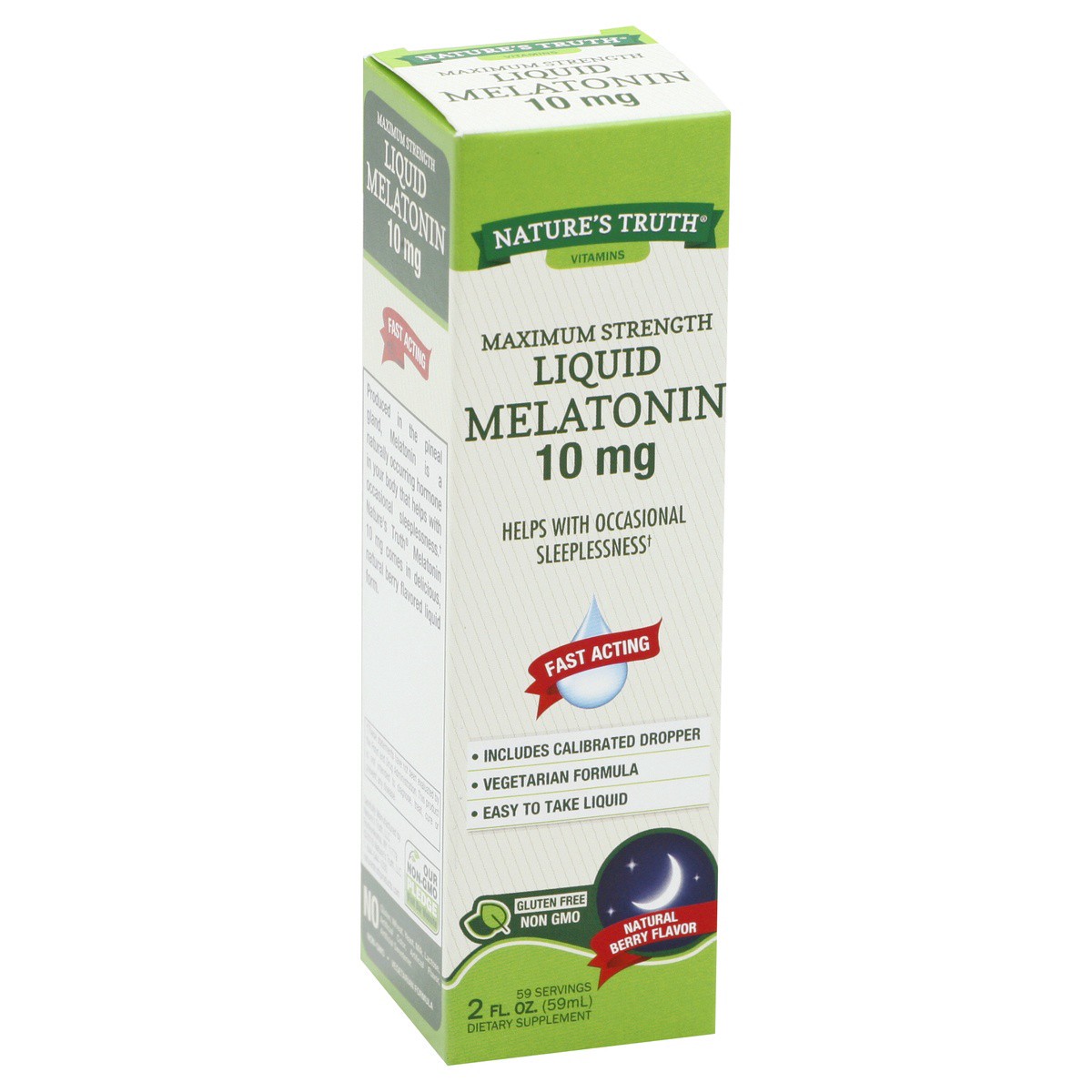 slide 1 of 7, Nature's Truth Liquid Melatonin, 2 oz