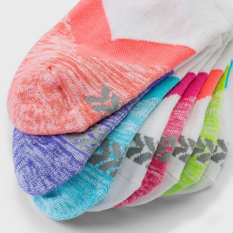 slide 3 of 3, Kids' 10pk No Show Athletic Socks - All In Motion™ White L, 10 ct