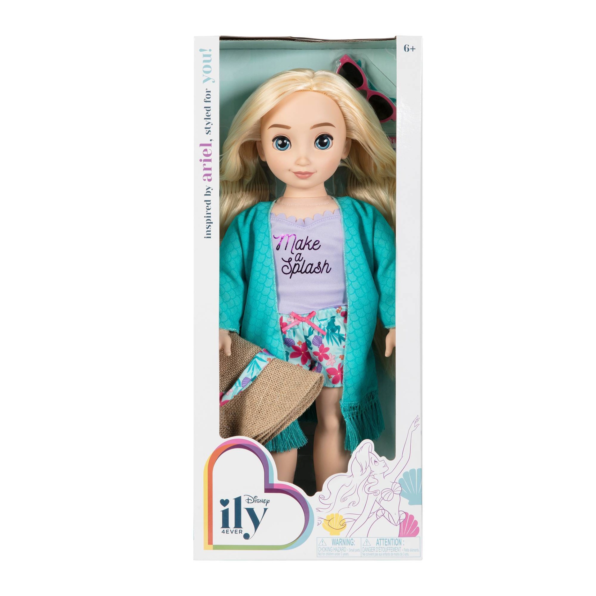 slide 1 of 6, Disney ILY 4ever 18" Blonde Ariel Inspired Fashion Doll, 1 ct