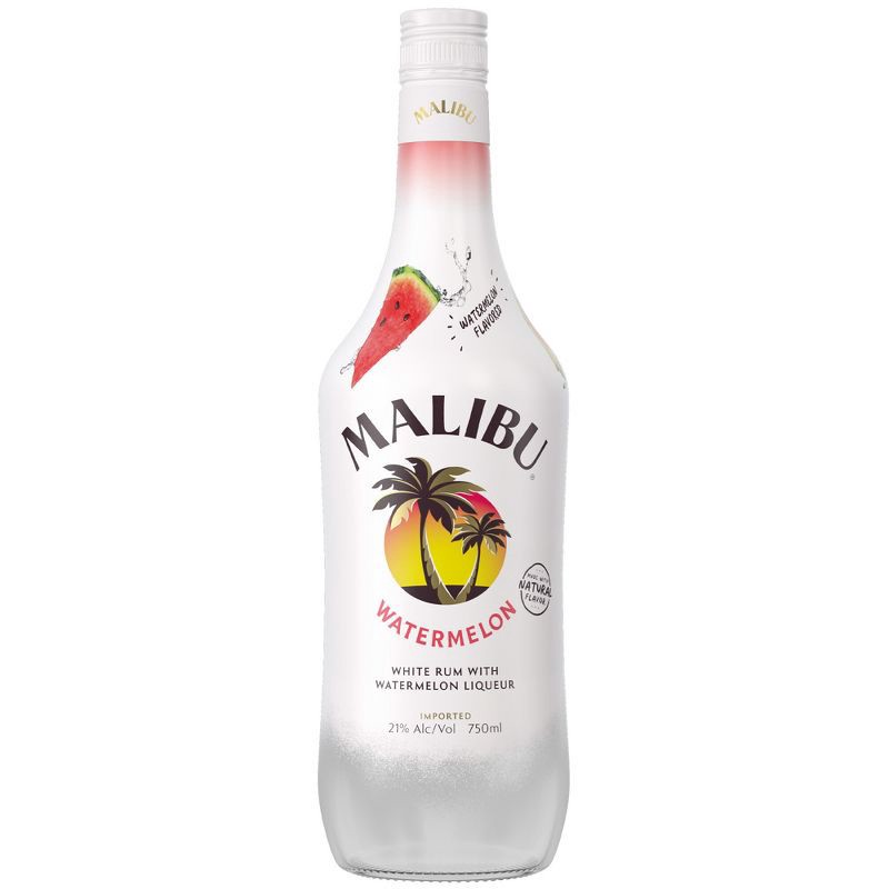slide 1 of 8, Malibu Watermelon Flavored Caribbean Rum - 750ml Bottle, 750 ml