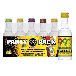 99 Brand Liqueur Variety Sampler Pack - 10pk/50ml Plastic Bottles