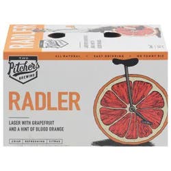 Two Pitchers Brewing Company Radler Lager Beer - 6 x 12 fl oz Cans