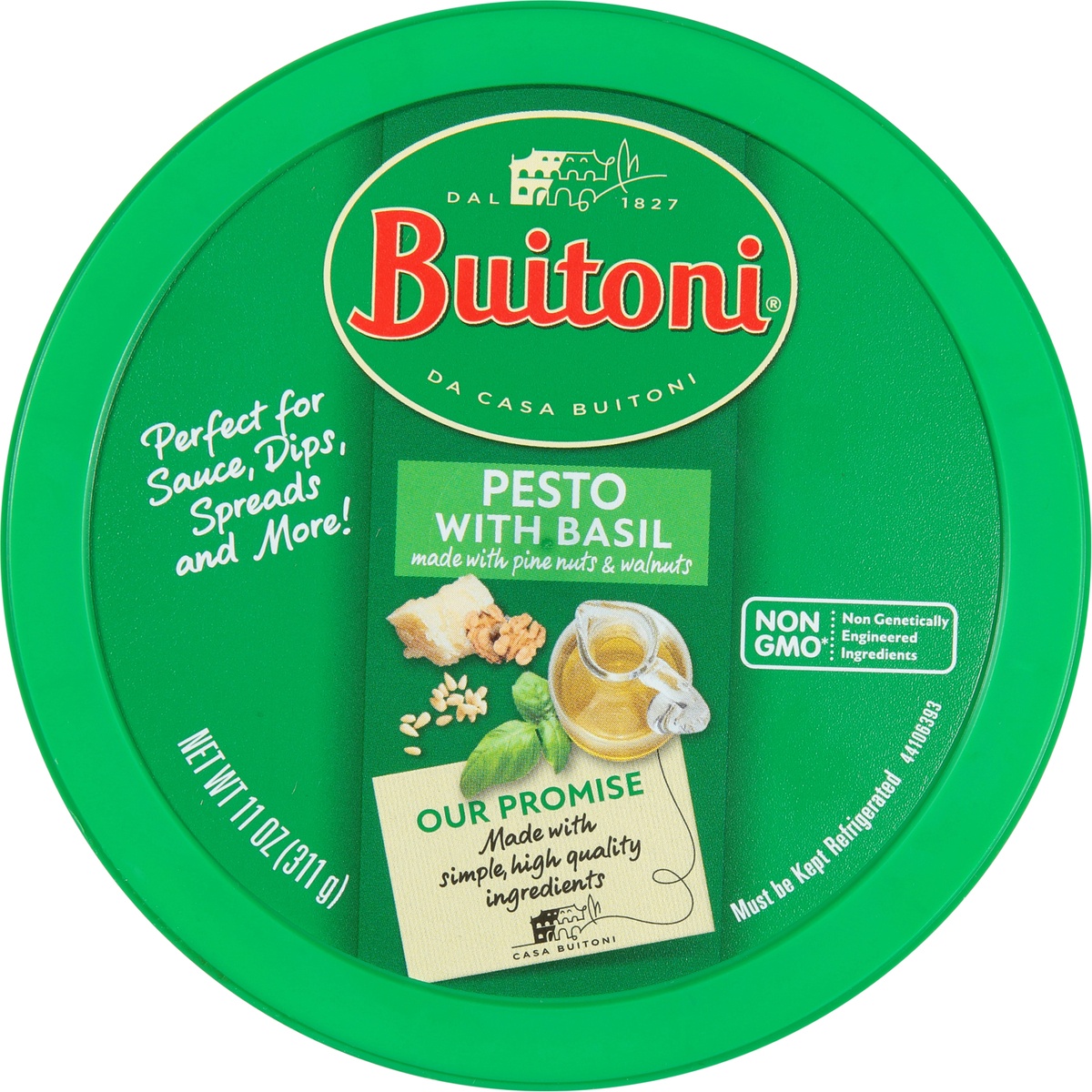 slide 9 of 9, Buitoni Pesto With Basil Refrigerated Basil Sauce, 1 ct