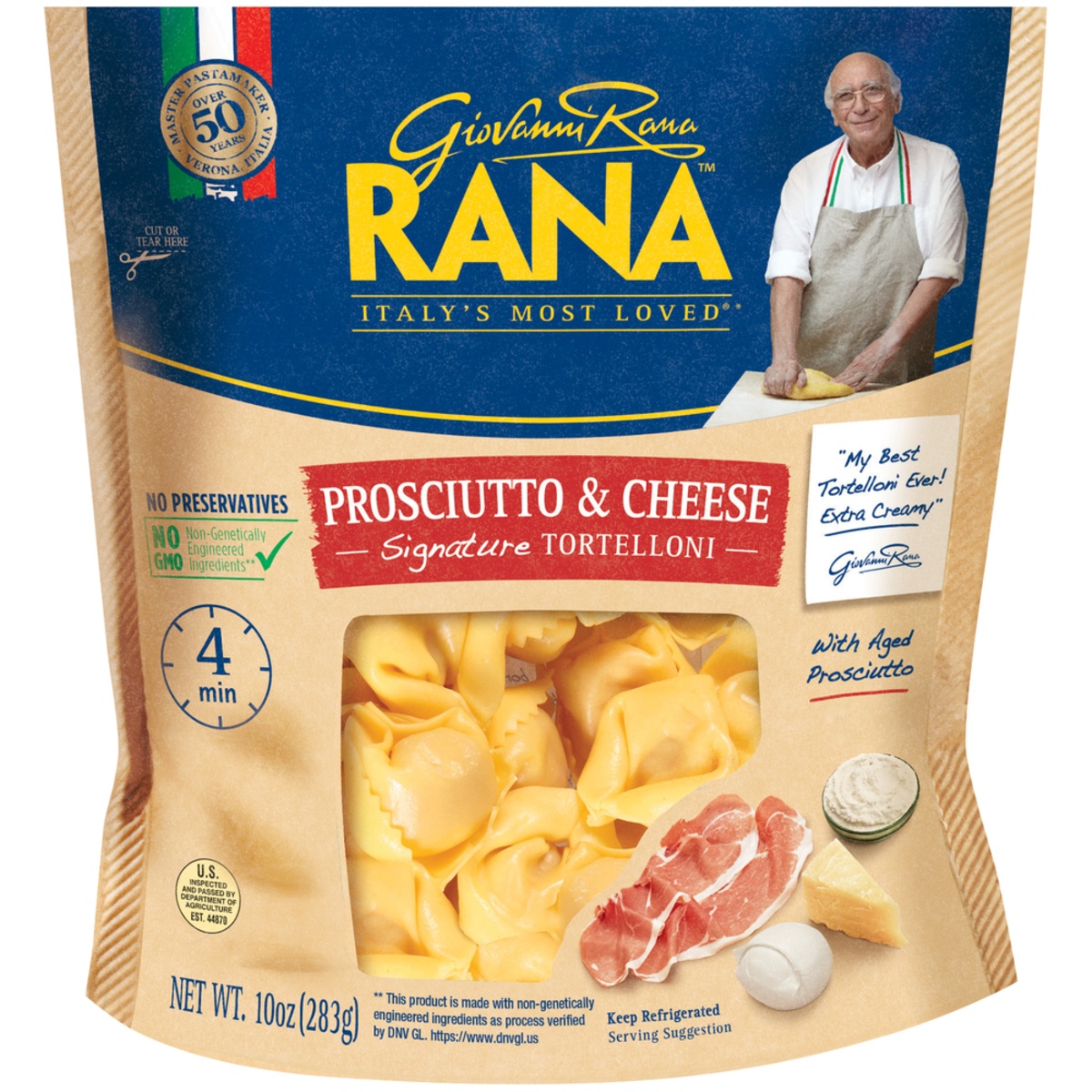 slide 4 of 7, Rana Prosciutto & Cheese Tortelloni - 10oz, 10 oz