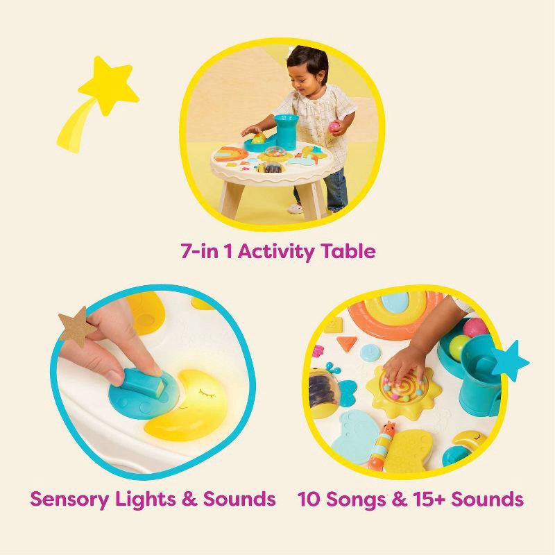 slide 5 of 9, B. play - Baby Activity Table - Colorful & Sensory Station, 1 ct