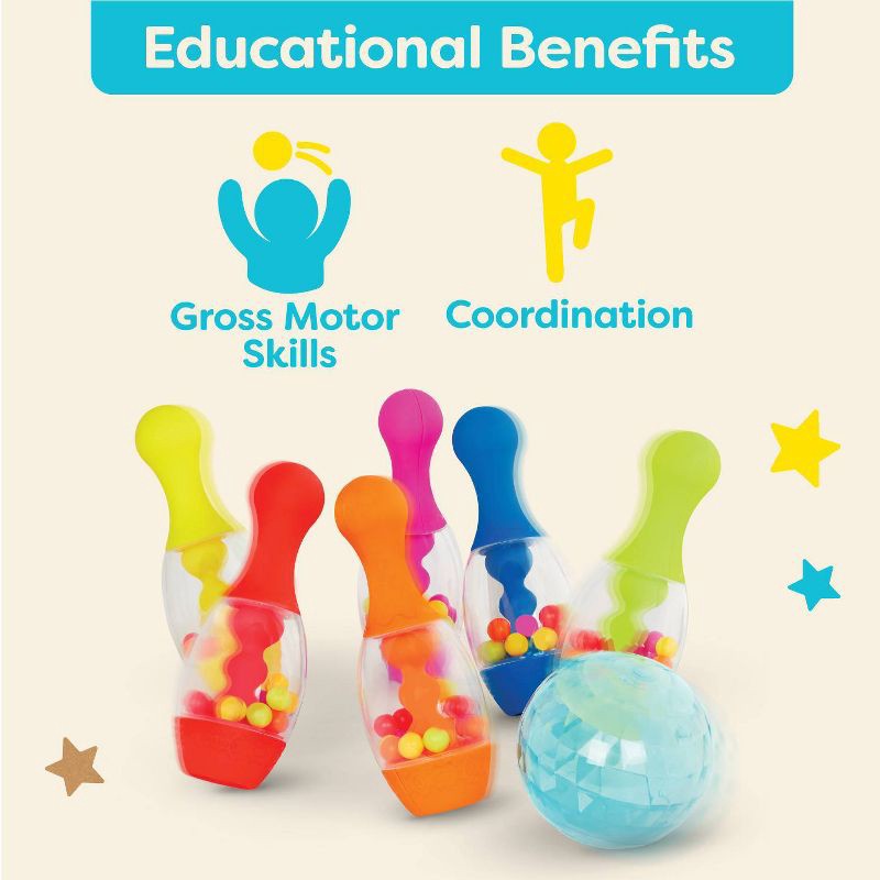 slide 3 of 6, B. toys - Bowling Set - Let's Go Bowling!, 1 ct