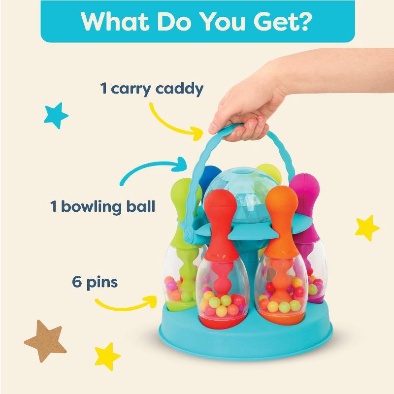slide 5 of 6, B. toys - Bowling Set - Let's Go Bowling!, 1 ct