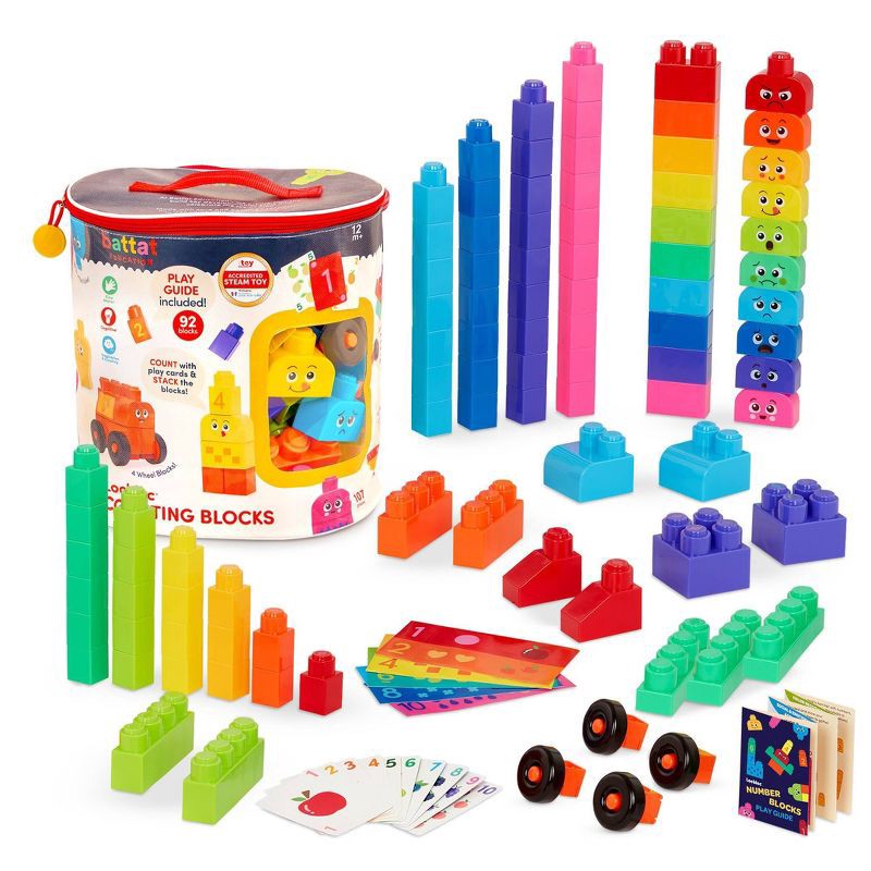 slide 1 of 9, Battat Education Locbloc Counting Blocks Building Block Set, 1 ct