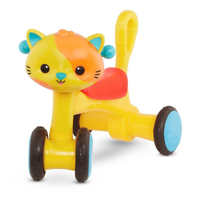 slide 7 of 7, B. play - Ride-On Toy - Riding Buddy - Cat, 1 ct