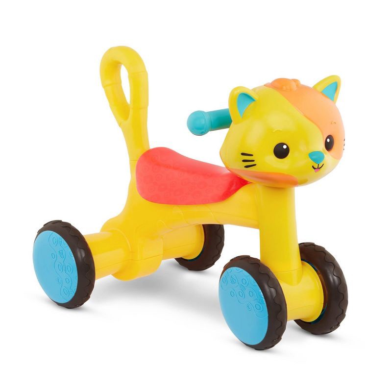 slide 1 of 7, B. play - Ride-On Toy - Riding Buddy - Cat, 1 ct