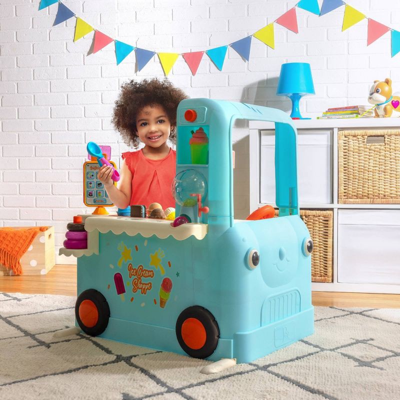 slide 2 of 14, B. toys - Interactive Ice Cream Truck - Ice Cream Shoppe: Play Food, Music, Sound Effects, Lights, Creative Play, 1 ct