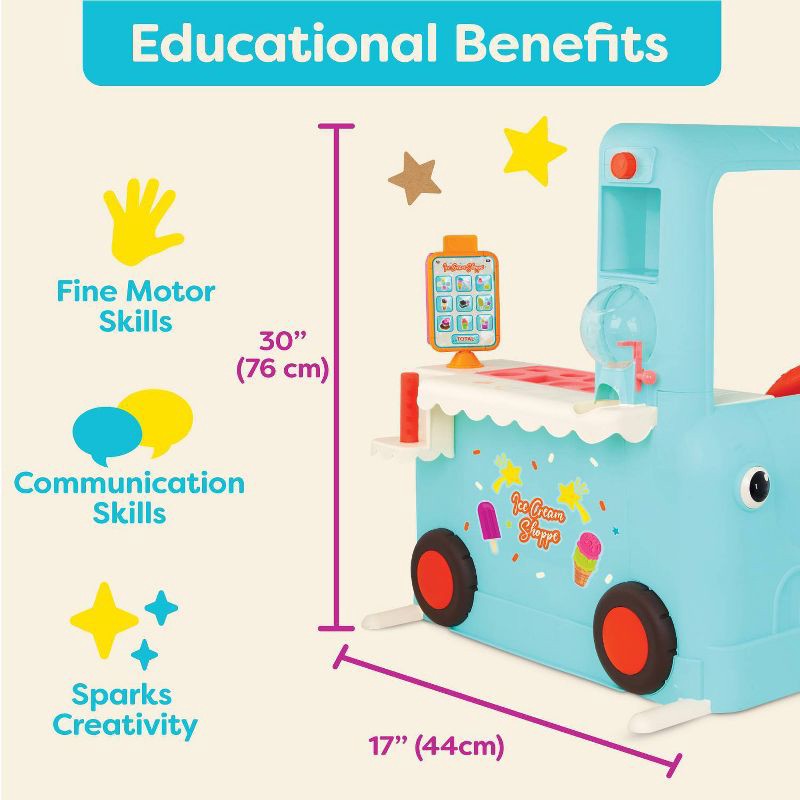 slide 3 of 14, B. toys - Interactive Ice Cream Truck - Ice Cream Shoppe, 1 ct