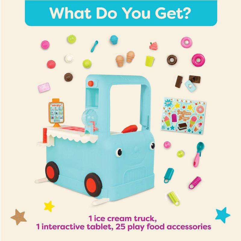 slide 5 of 14, B. toys - Interactive Ice Cream Truck - Ice Cream Shoppe, 1 ct