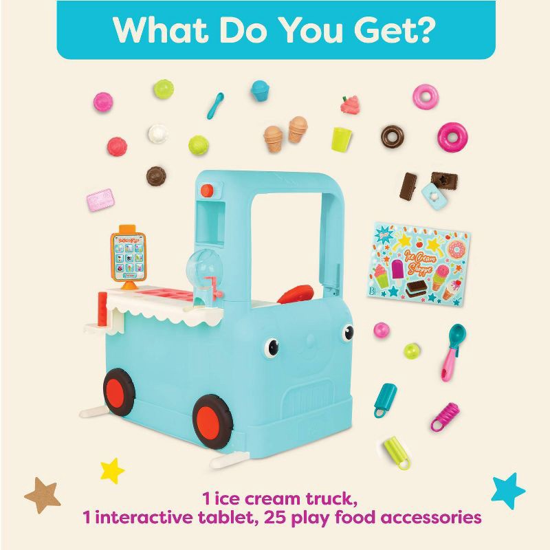slide 6 of 14, B. play - Interactive Ice Cream Truck - Ice Cream Shoppe, 1 ct