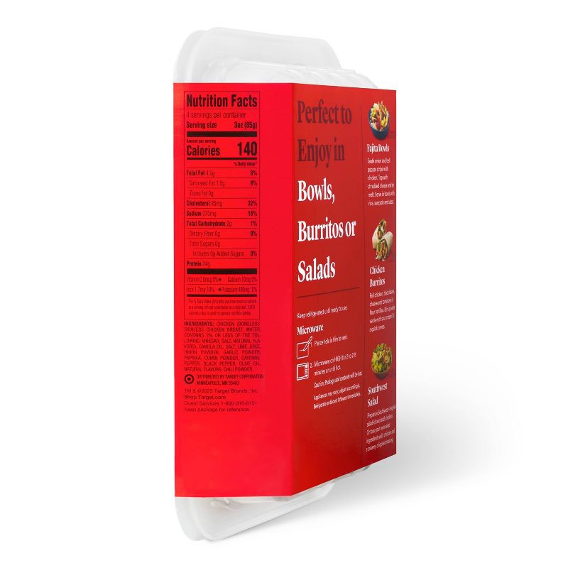 slide 2 of 5, Grilled Fajita Chicken Breast Strips - 12oz - Good & Gather™, 12 oz