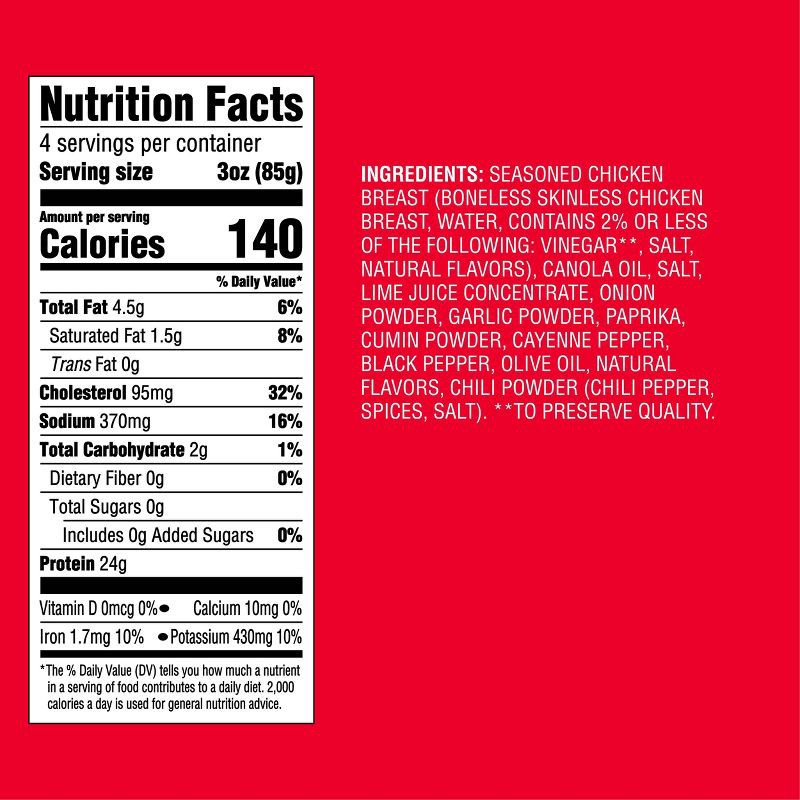 slide 5 of 5, Grilled Fajita Chicken Breast Strips - 12oz - Good & Gather™, 12 oz